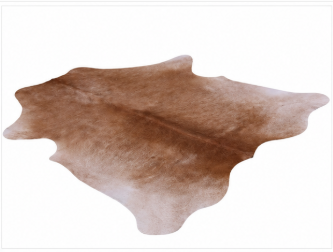 Authentic Light Brown Cowhide Rug -  Tan & Caramel Area Rug