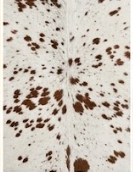 Brown and White Speckled Cowhide Rug - Genuine Leather Area Rug