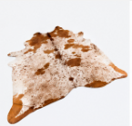 Brown & White Speckled Cowhide Rug | Genuine Natural Cow Skin Rug | Western Farmhouse Area Rug | Real Leather Hide Carpet