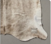 Authentic Taupe Grey & Beige Cowhide Area Rug – Genuine Natural Leather Accent Mat