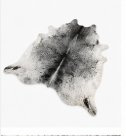 Grey Salt and Pepper Cowhide Rug - Genuine Monochrome Leather Area Rug
