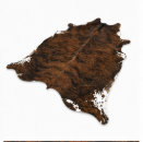 Brown Brindle Cowhide Rug - Genuine Dark Chestnut Leather Area Rug