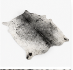 Black & White Speckled Cowhide Rug | Genuine Cow Skin Rug | Natural Hair on Hide Area Rug | Modern Farmhouse Decor