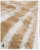 Authentic Tan and White Stenciled Cowhide Rug - Printed Leather Area Rug