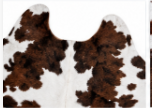 Brown & White Cowhide Rug – Genuine Natural Cow Skin Area Rug, Western Farmhouse Decor, Real Hair On Hide Rug, Living Room Accent Rug