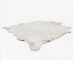 White Cowhide Rug Genuine Hair On Hide Rug Natural Ivory Cow Skin Rug Farmhouse Western Area Rug Minimalist Home Decor