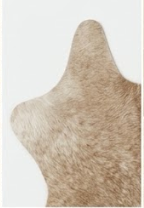 Genuine Champagne Beige Cowhide Rug | Natural Light Tan Brindle Cowskin Area Rug | Soft Cream Leather Carpet for Living Room