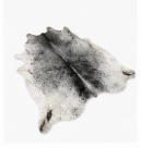 Grey Salt and Pepper Cowhide Rug - Genuine Monochrome Leather Area Rug