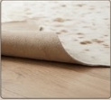 Genuine Champagne Beige & Tan Cowhide Rug | Natural Speckled Light Brown Cowskin Area Rug | Neutral Boho Carpet for Living Room