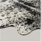 Black & Grey Salt and Pepper Cowhide Rug - Genuine Speckled Leather Area Rug