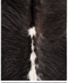 Authentic Black and White Salt & Pepper Cowhide Area Rug – Genuine Speckled Leather Accent Mat