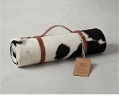 Genuine Black and White Cowhide Rug | Natural Spotted Cow Skin Area Rug | Classic Holstein Pattern Leather Carpet for Living Room