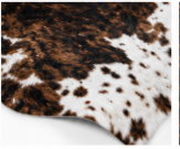 Dark Brindle Cowhide Rug – Genuine Hair on Hide Area Rug, Black Brown Cow Skin Rug, Rustic Western Home Decor