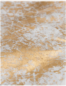 Natural Gold and White Speckled Cowhide Rug, Genuine Hair-on-Hide Area Mat