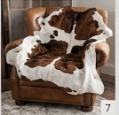 Authentic Brown and White Speckled Cowhide Rug -  Real Leather Area Rug