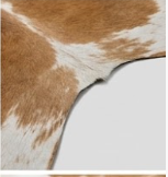 Genuine Honey Cognac & Off-White Cowhide Rug | Natural Caramel Brown Leather Area Rug | Warm Southwestern Western Cowskin Carpet for Living Room