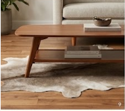 Genuine Grey Brindle Cowhide Rug | Natural Grey and White Cowskin Area Rug | Modern Taupe Brown Leather Carpet for Living Room