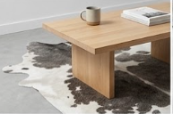 Genuine Grey & White Cowhide Rug | Natural Charcoal Spotted Cowskin Area Rug | Modern Silver Leather Carpet for Living Room