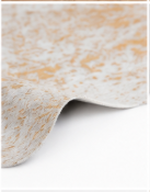 Natural Gold and White Speckled Cowhide Rug, Genuine Hair-on-Hide Area Mat