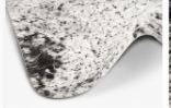 Black & White Speckled Cowhide Rug | Genuine Cow Skin Rug | Natural Hair on Hide Area Rug | Modern Farmhouse Decor