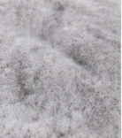 Authentic White and Grey Stenciled Cowhide Rug -  Printed Leather Area Rug