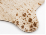 Authentic Light Beige & Cream Salt Pepper Cowhide Area Rug – Genuine Natural Leather Accent Mat