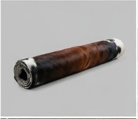 Genuine Tricolor Chestnut Brown Cowhide Rug | Black & Off-White Speckled Cowskin Area Rug | Rustic Modern Western Leather Carpet