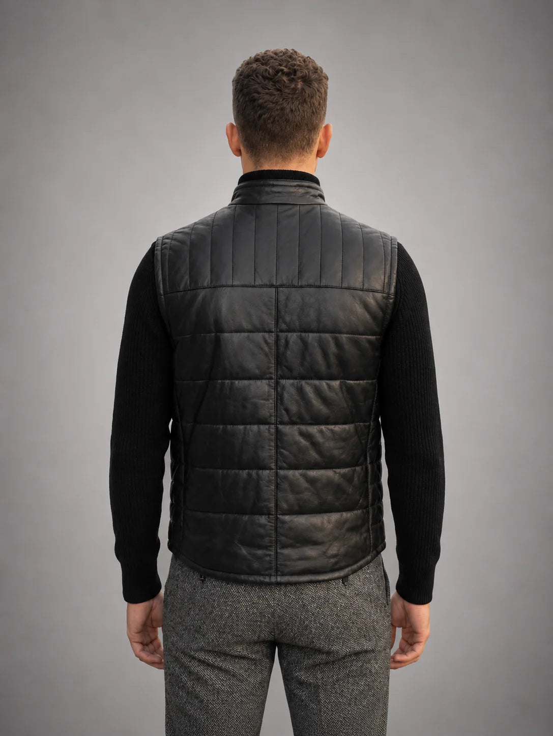 Anthony Vest Real Black Jacket For Men