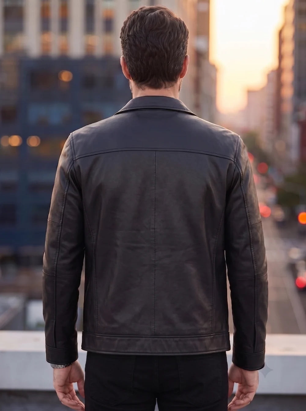 Dominion Rider Black Leather Jacket