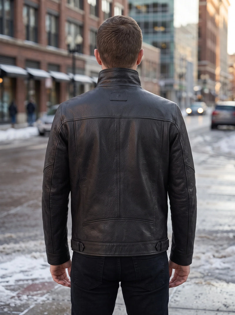 Noir Edge Leather Jacket