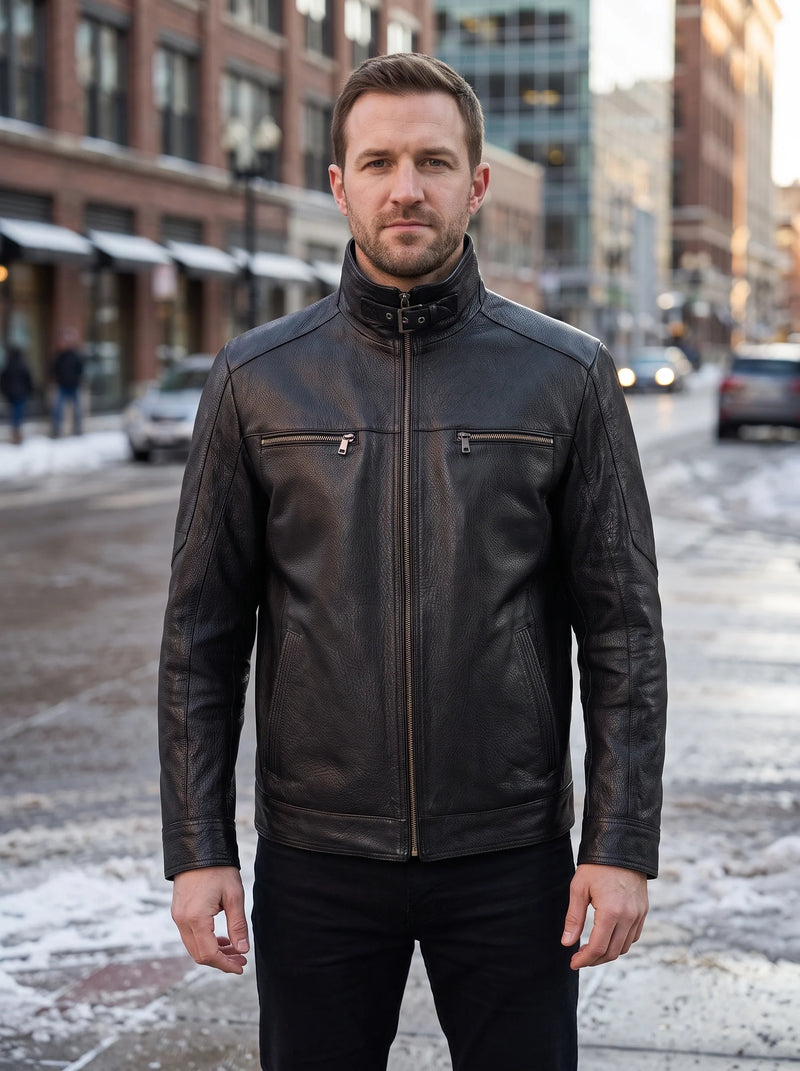 Noir Edge Leather Jacket